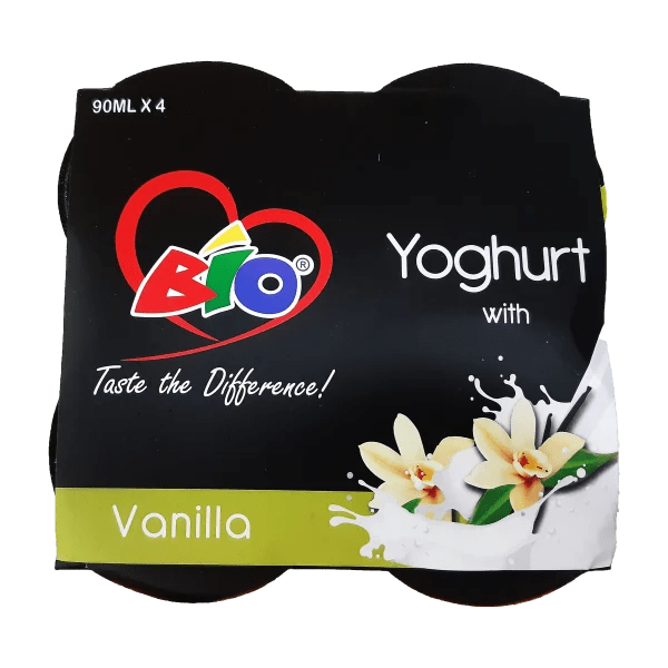 Bio Vanilla Yoghurt 90Ml x 4