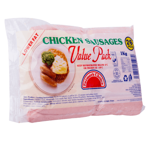 Farmer's Choice Chicken Sausages 1Kg