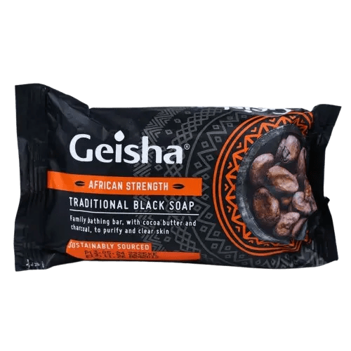 Geisha Traditional Black Soap 225g | Deep Cleansing & Natural Skin Care