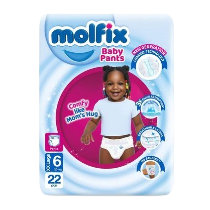 Molfix Pants Size 6 XXL (20+kg) 22’s