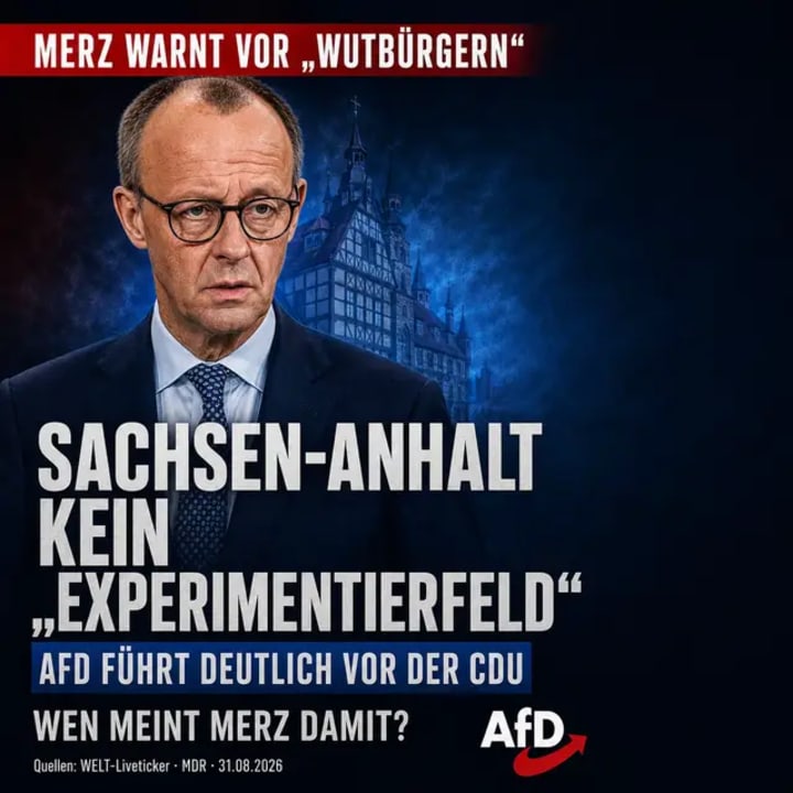Kurz vor der Landtagswahl sorgt Friedrich Merz mit seiner Wortwahl für Aufmerksamkeit. Bei „WELT AM ABEND“ sagte er über Sachsen-Anhalt: „Sachsen-Anhalt darf ke