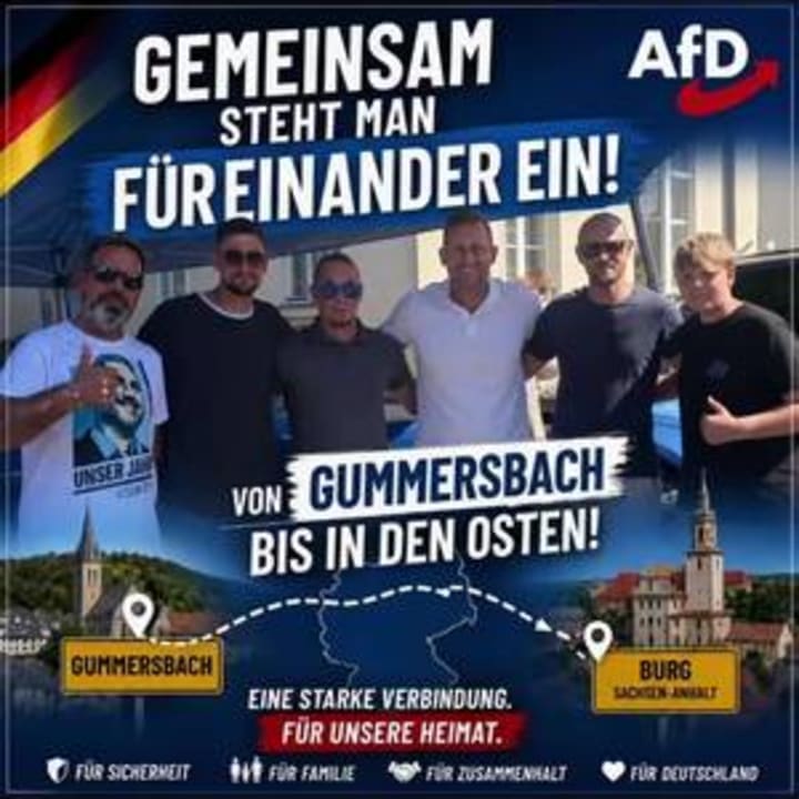 Gemeinsam steht man füreinander ein! 🇩🇪🤝 Von Gummersbach bis nach Burg in Sachsen-Anhalt: Zusammenhalt kennt keine Entfernung. Wir unterstützen einander, pac