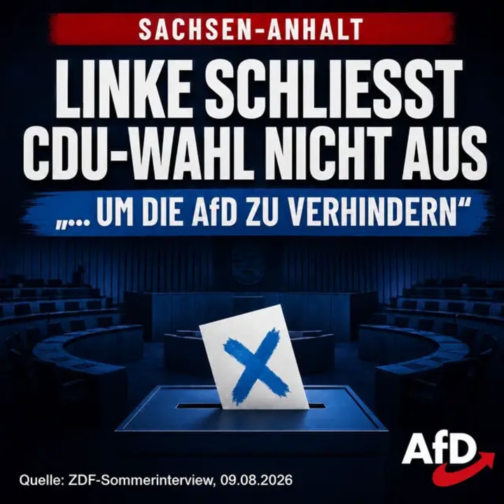 Linken-Chef Luigi Pantisano schließt nicht aus, den CDU-Kandidaten Sven Schulze in Sachsen-Anhalt zum Ministerpräsidenten zu wählen. Im ZDF erklärte er, die Lin
