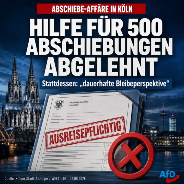 Köln lehnte das Angebot des Landes ab, für rund 500 vollziehbar Ausreisepflichtige Rückreisedokumente zu beschaffen. Stattdessen arbeitete die Stadt an einer „d