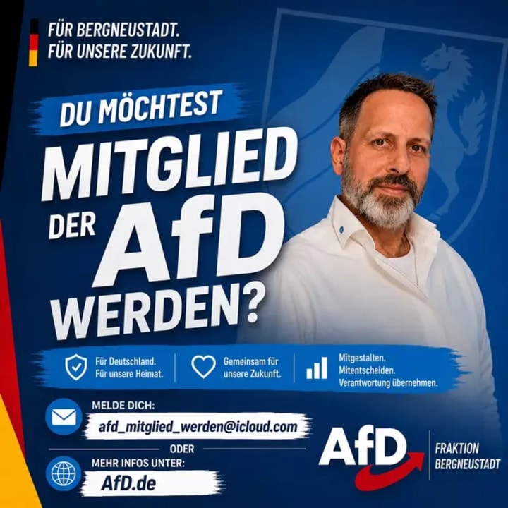 Politik lebt vom Mitmachen. Wenn du dich für Bergneustadt, Nordrhein-Westfalen und Deutschland engagieren möchtest, melde dich gerne oder informiere dich unter
