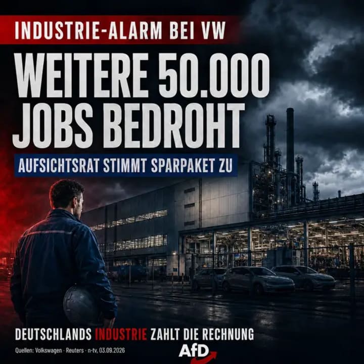 Bis zu 50.000 weitere Stellen stehen im Raum – zusätzlich zum bereits vereinbarten Ab Der VW-Aufsichtsrat hat den neuen Zukunftsplan heute einstimmig gebilligt.