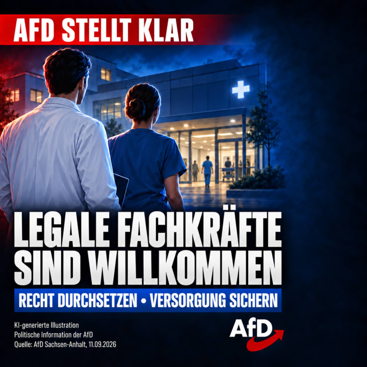 AfD stellt klar: Legale Fachkräfte sind willkommen