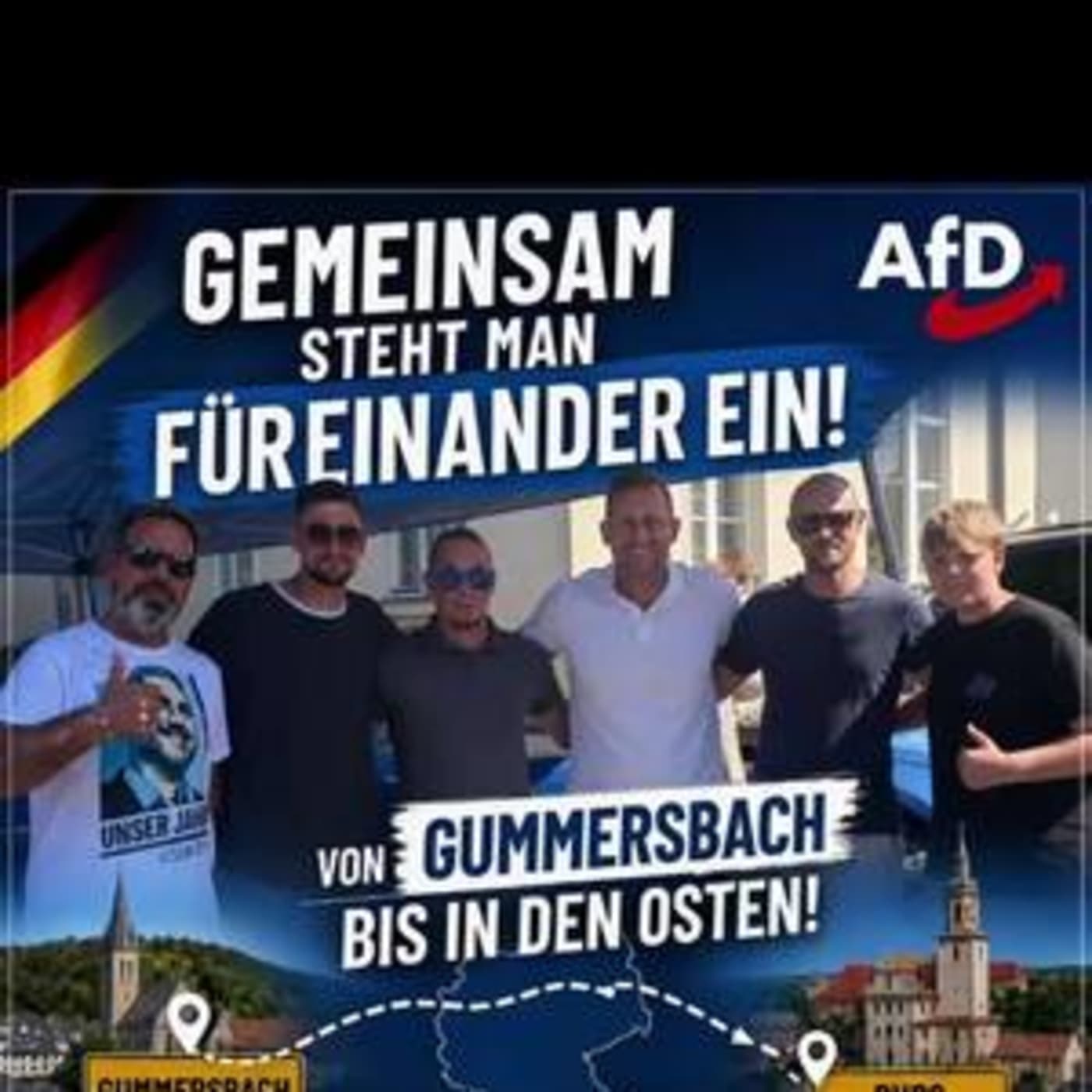 Gemeinsam steht man füreinander ein! 🇩🇪🤝 Von Gummersbach bis nach Burg in Sachsen-Anhalt: Zusammenhalt kennt keine Entfernung. Wir unterstützen einander, pac