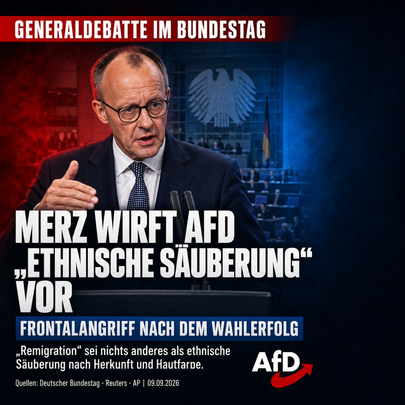 Merz nach AfD-Wahlsieg: Frontalangriff im Bundestag