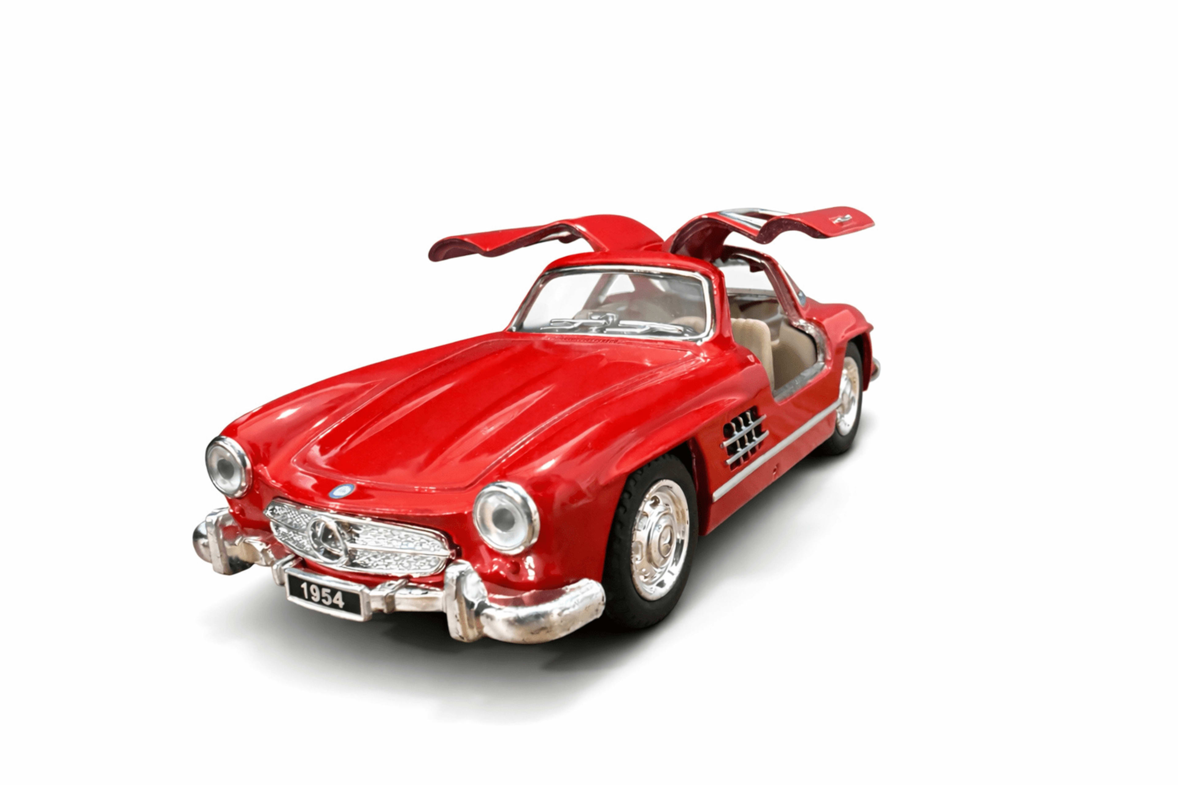 Mercedes-Benz 300SL Gullwing Diecast 1:36 β Red | Openable Gullwing Doors | Detailed Interior