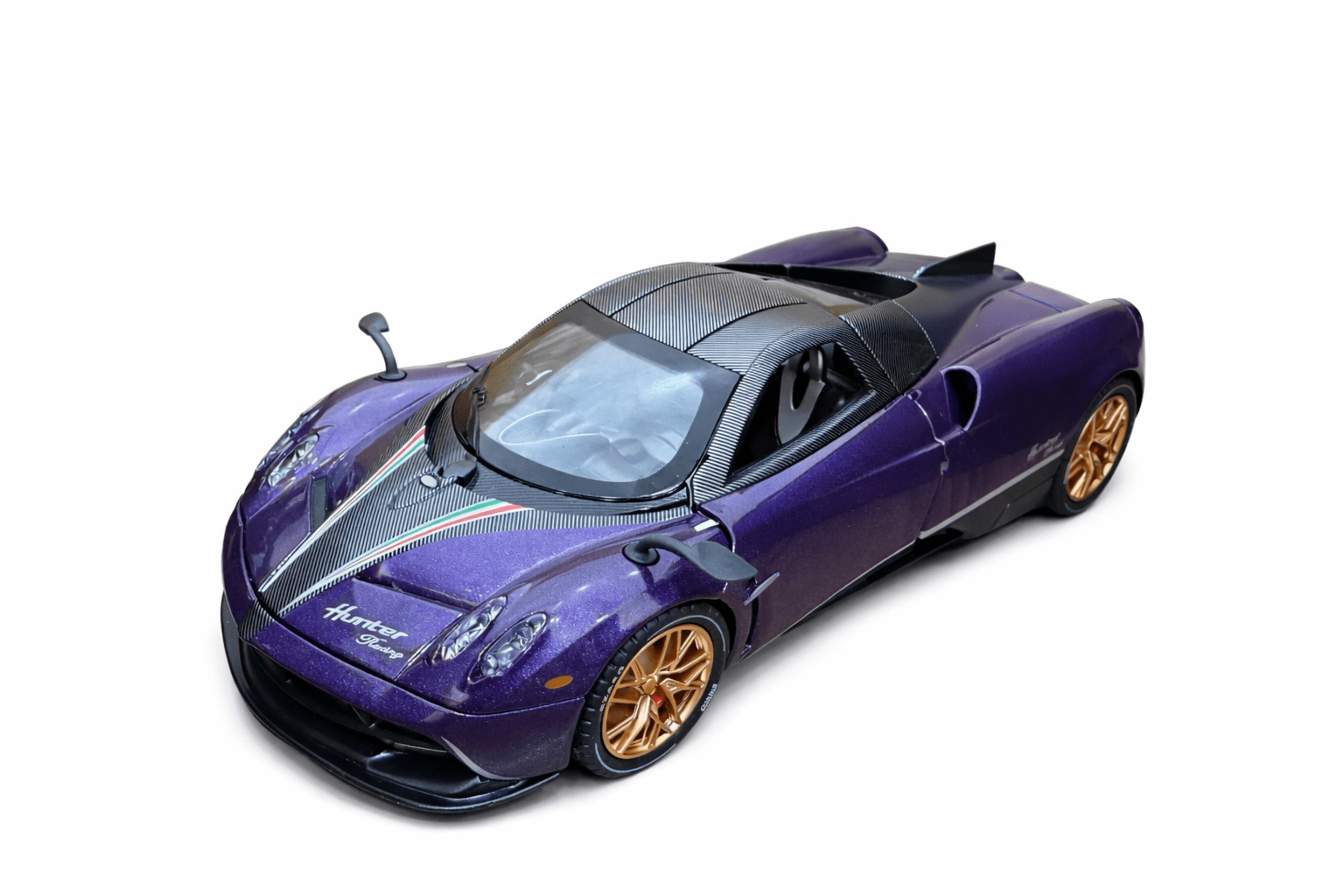 Pagani Huayra Diecast 1:24 β Purple Hunter Racing Edition | Openable Parts | Light & Sound