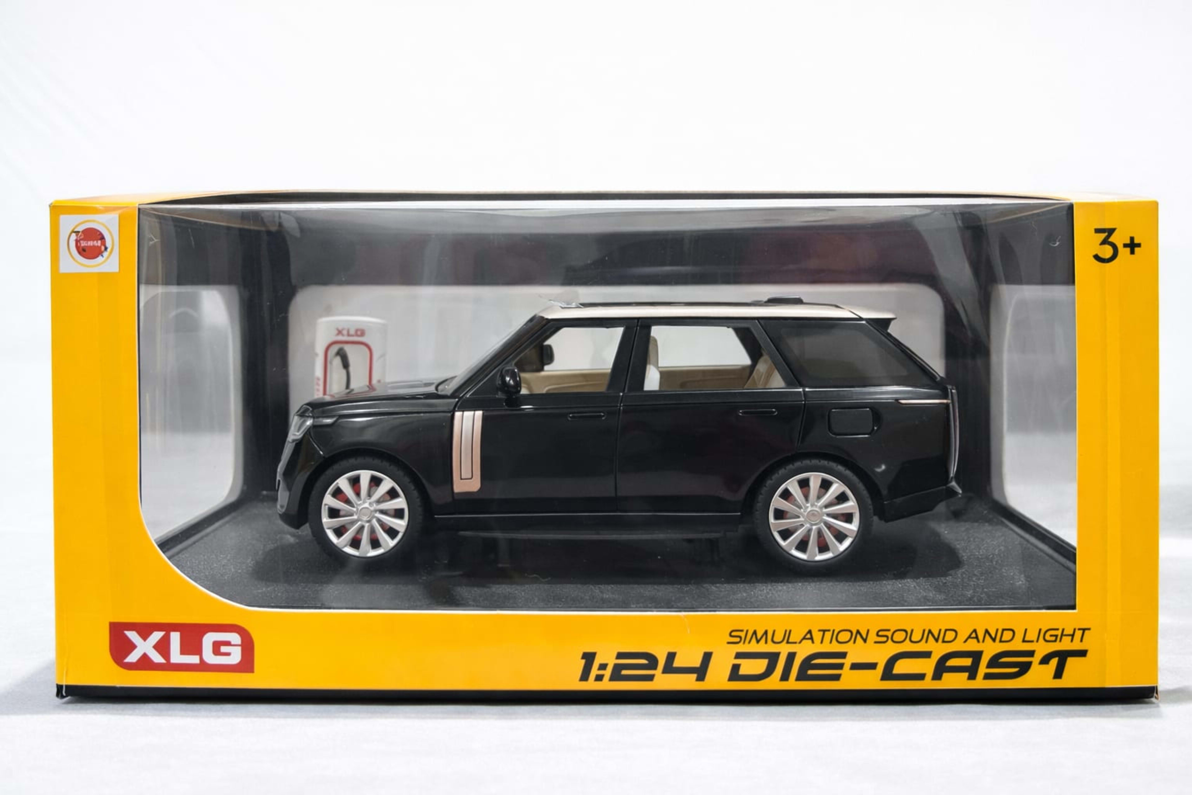 Range Rover Diecast 1:24 – Black Luxury SUV | Openable Parts | Light & Sound