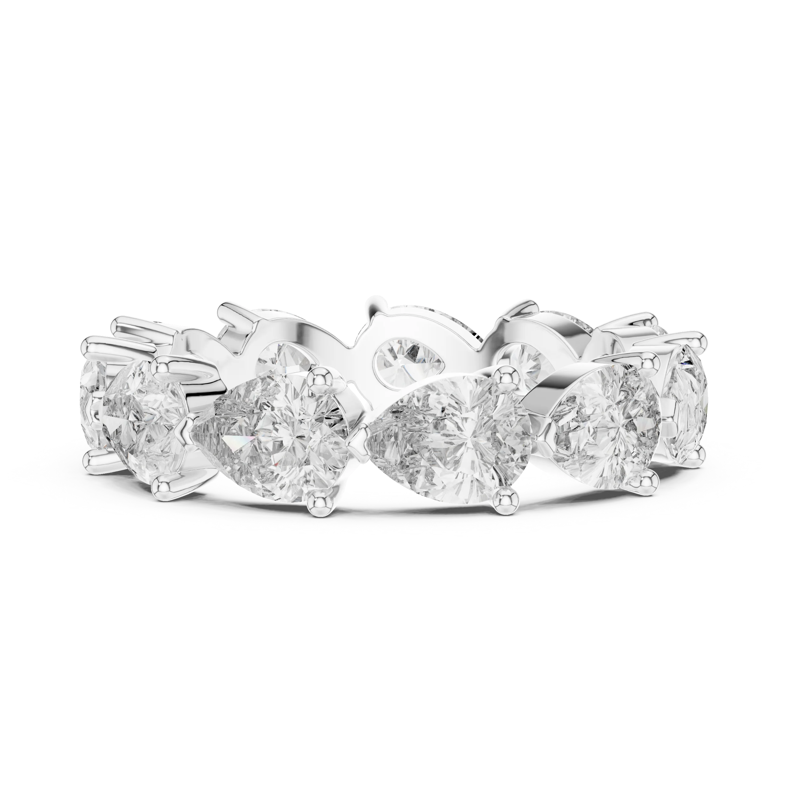 Pear Cut Eternity Ring