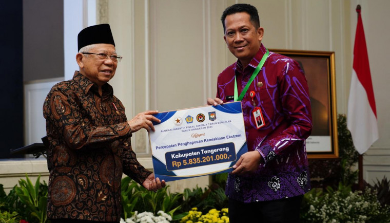 Pemkab Tangerang Kembali Raih Penghargaan Insentif Fiskal Kategori PPKE