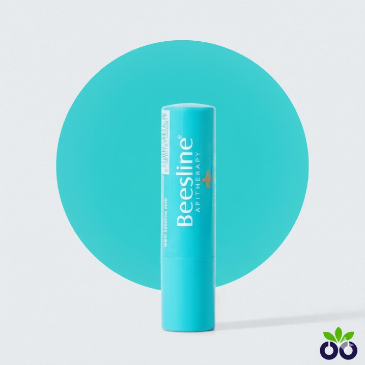 Beesline Coolips, a cooling peppermint lip balm with Henna, to soothe, hydrate, and refresh dry lips.