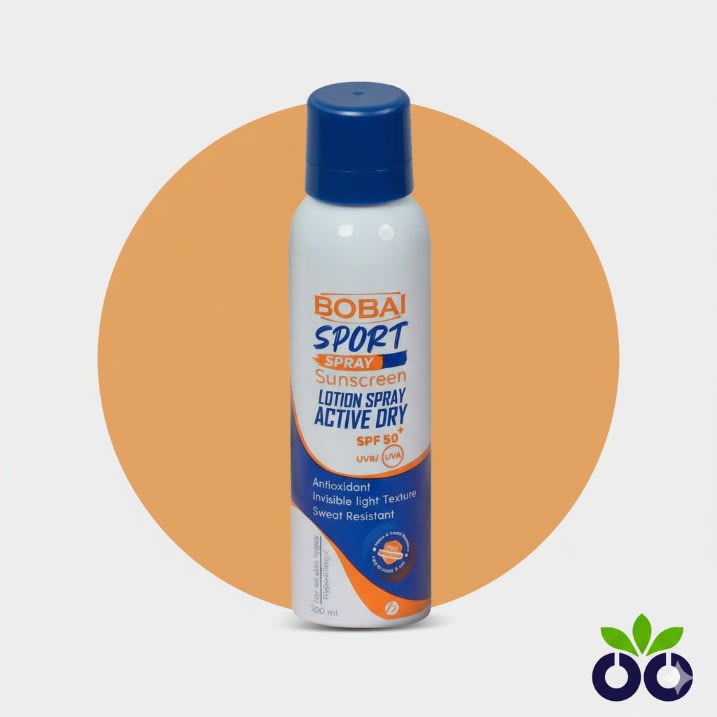 Bobai Sport, a water resistant sunscreen with hybrid filters, for high protection during sports.