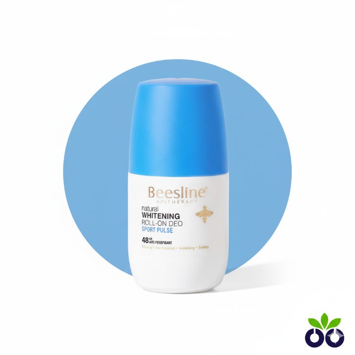 Beesline Sport Plus, an extra strength whitening deodorant with Teflose, for active lifestyles and odor control.