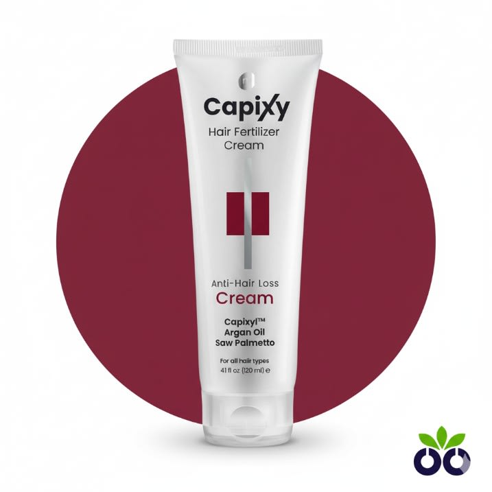 Capixy Cream, an anti-hair fall leave-in cream with Capixyl and Shea Butter to style and strengthen thinning, frizzy hair.