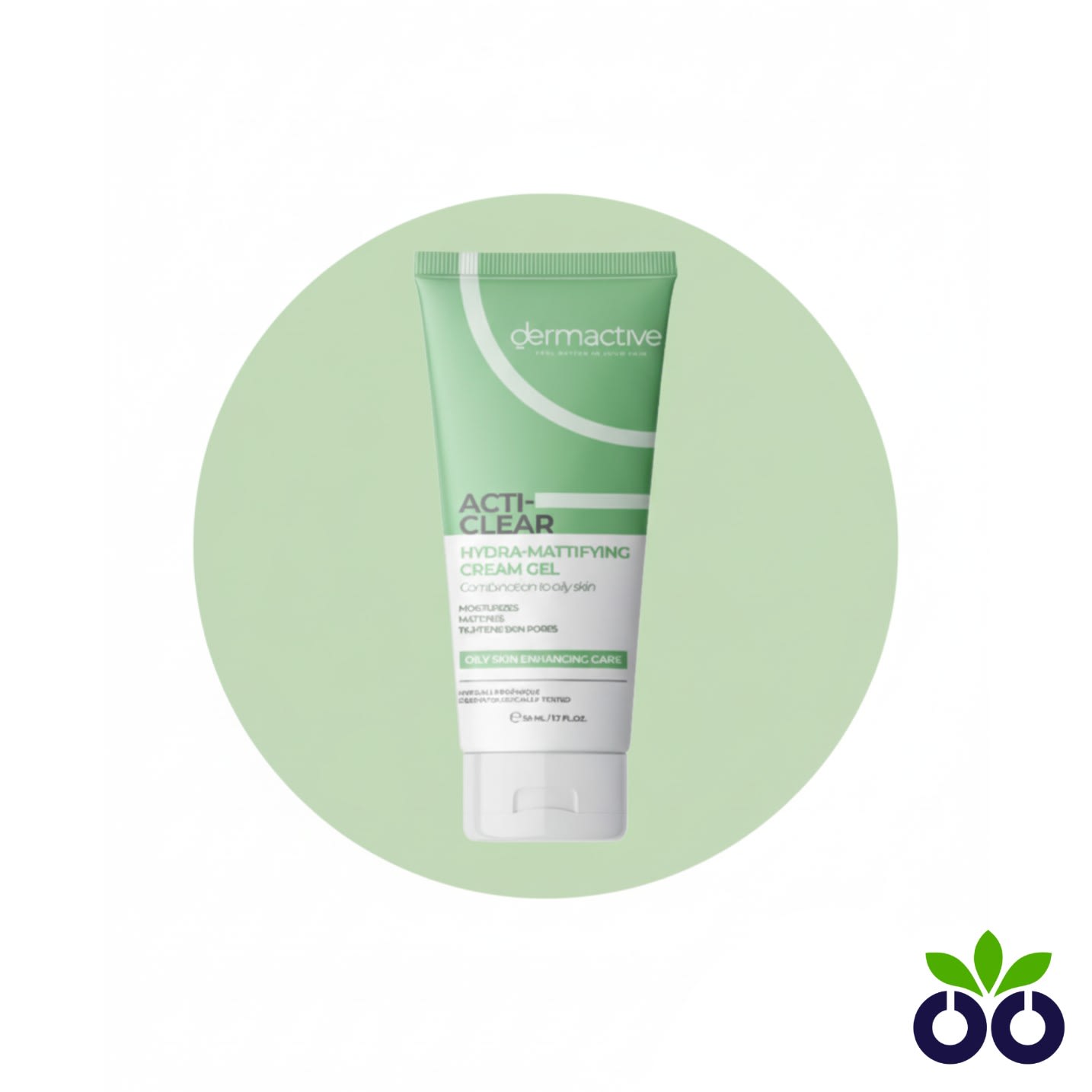 Dermactive Acti Clear, a mattifying moisturizer for oily skin with Niacinamide to control shine.