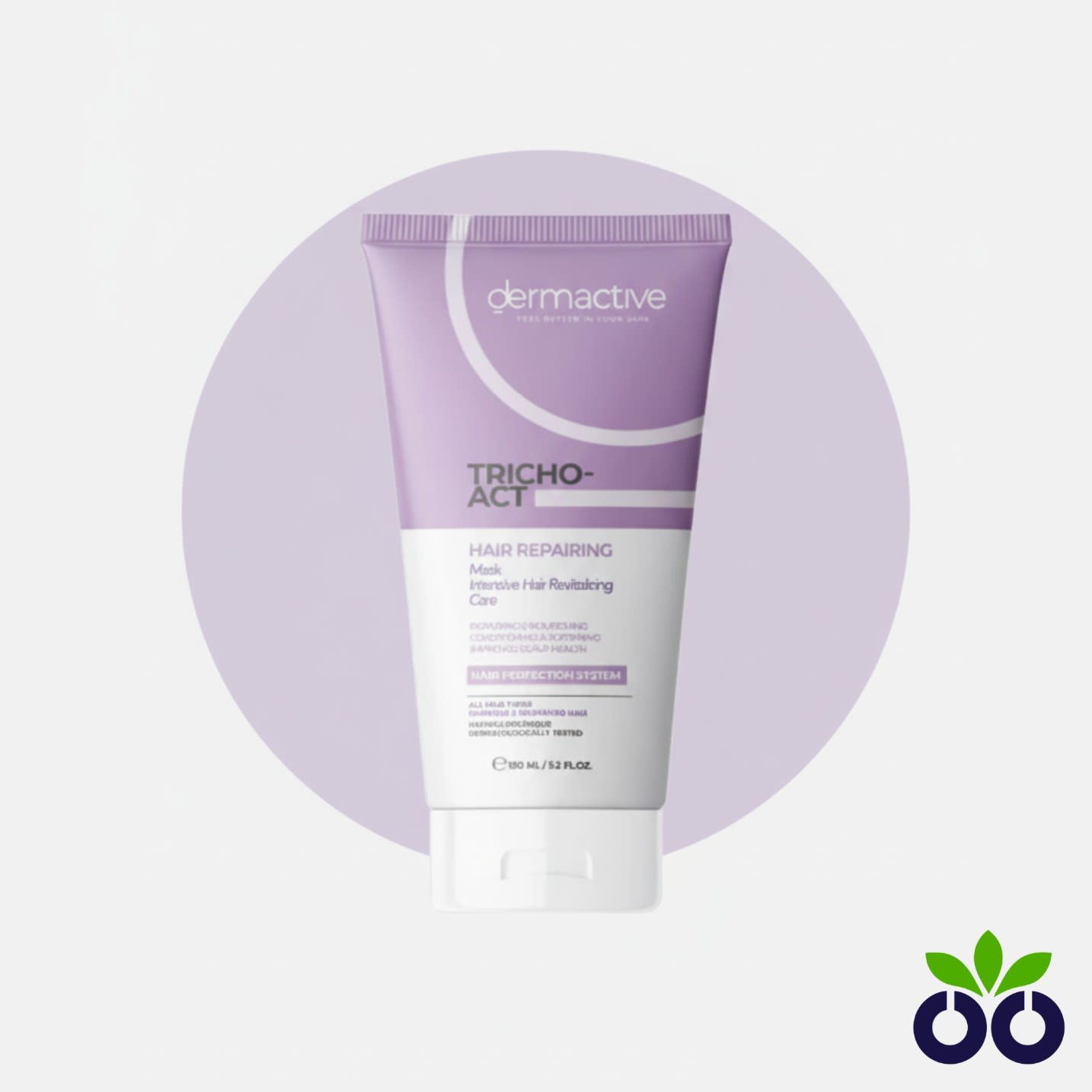 Dermactive Tricho Act, a repairing hair mask for hair loss, with Kopexil and Keratin to strengthen and nourish.