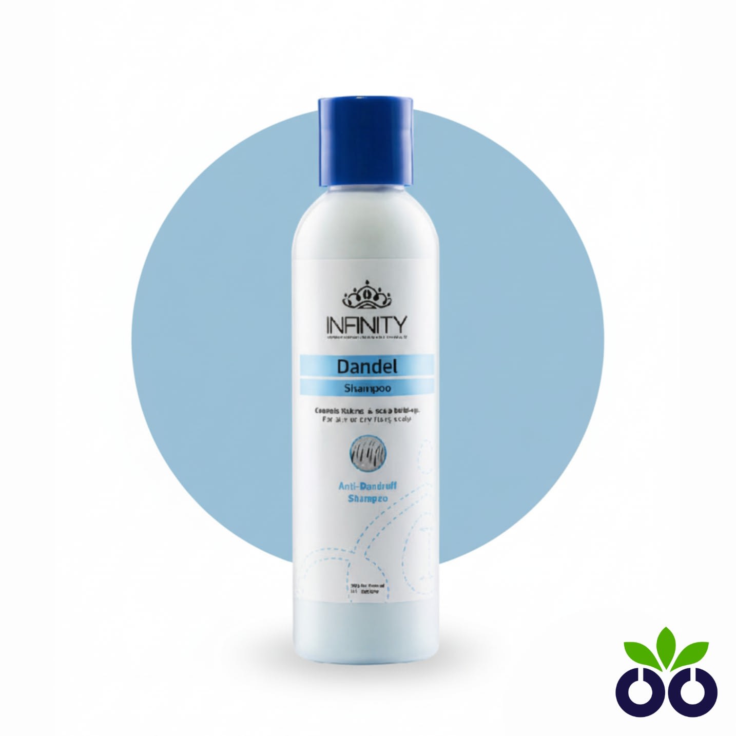 Infinity Dandel, a clinical shampoo for stubborn dandruff, with dual-action Zinc and Selenium.