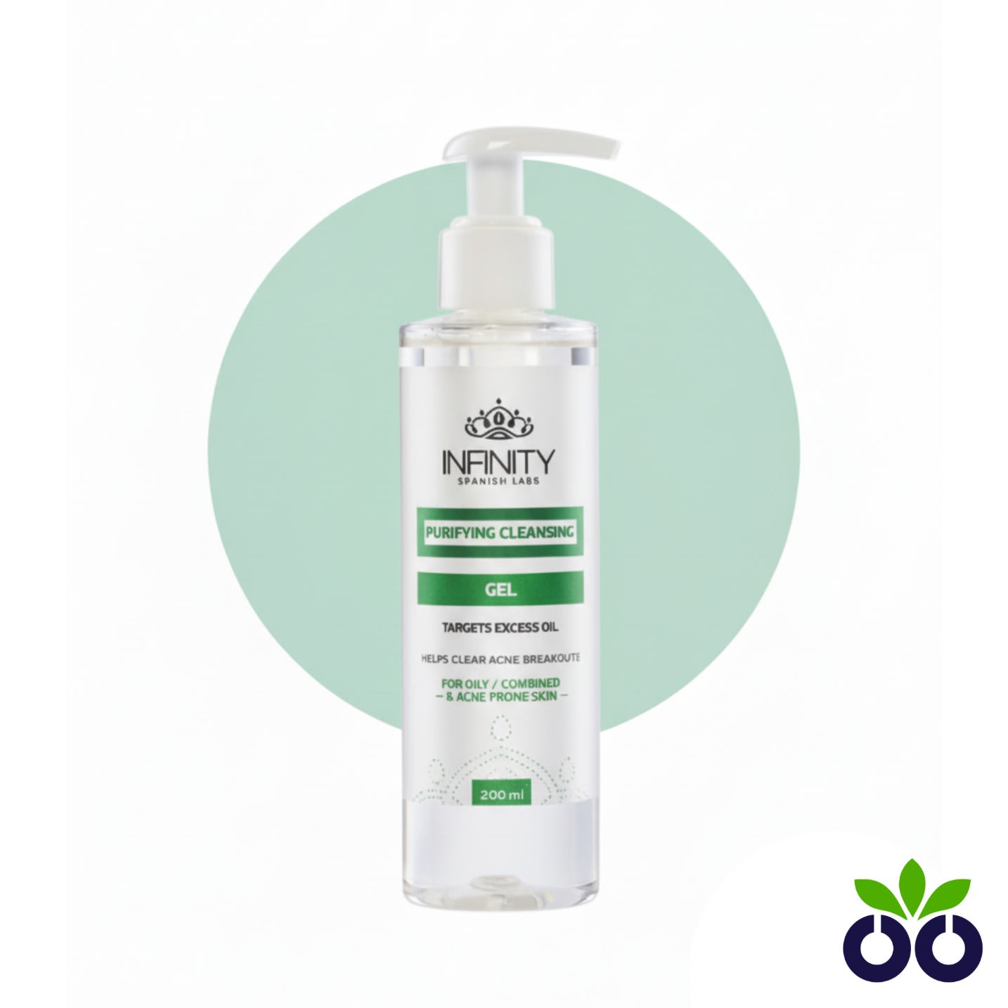 Infinity Purifying Cleanser, an exfoliating cleanser for oily skin with Glycolic and Salicylic Acid to control shine.