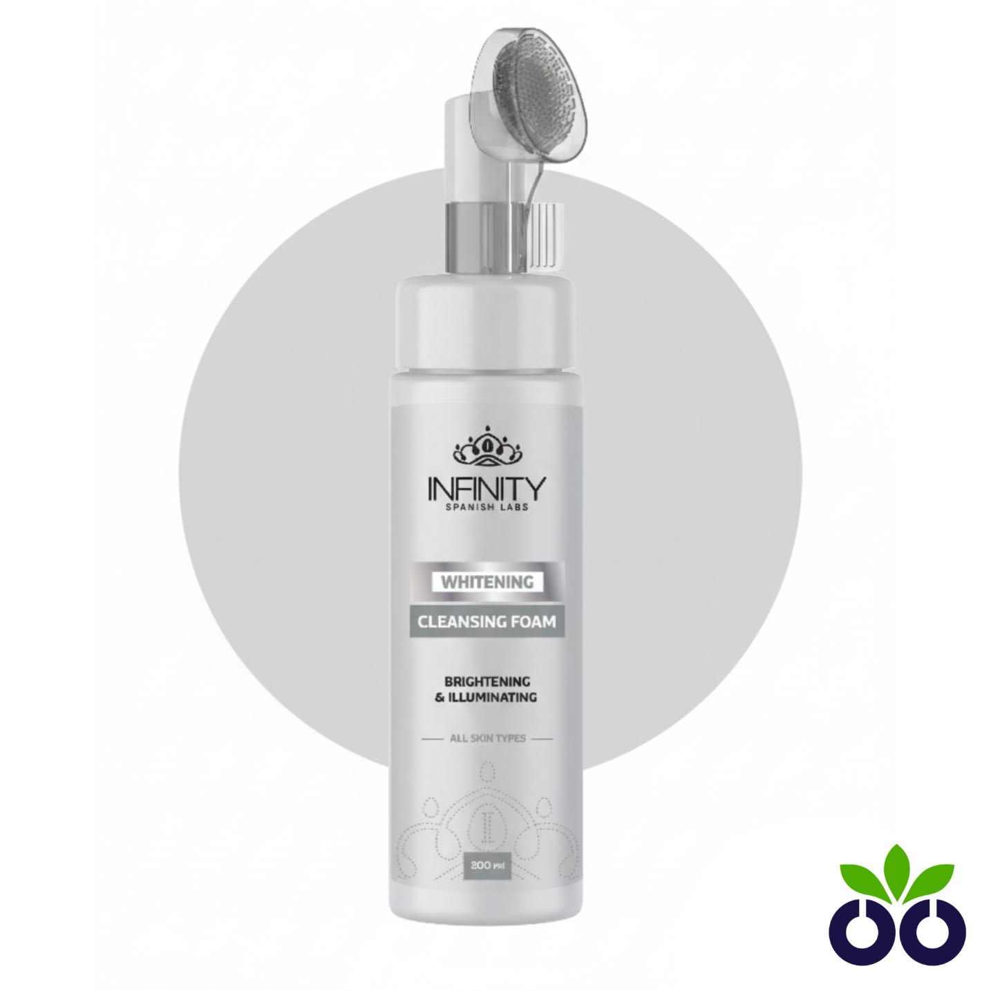 Infinity Whitening Cleansing Foam, a whitening face wash for dark spots with Alpha-Arbutin and Niacinamide.