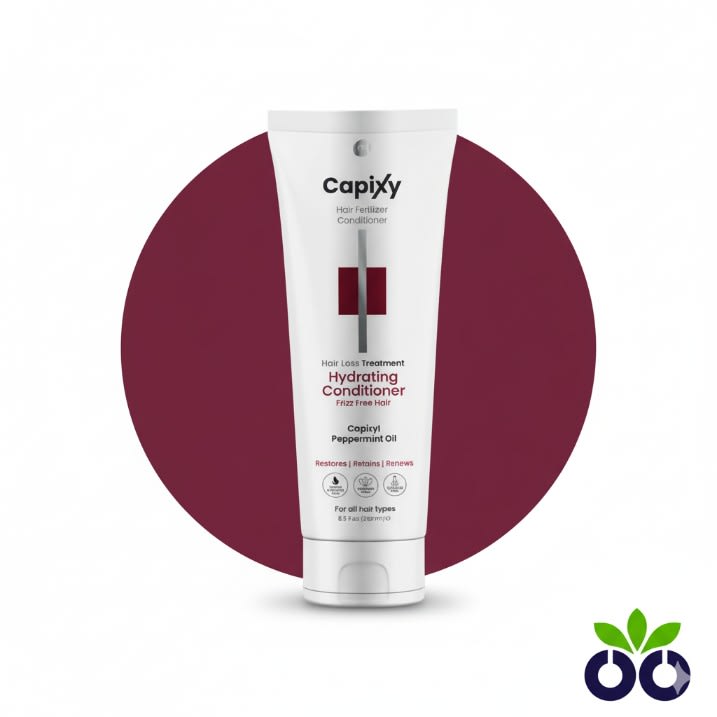 Capixy Hair Hydrating Conditioner, a strengthening conditioner for hair fall with Capixyl and Keratin to repair and detangle.