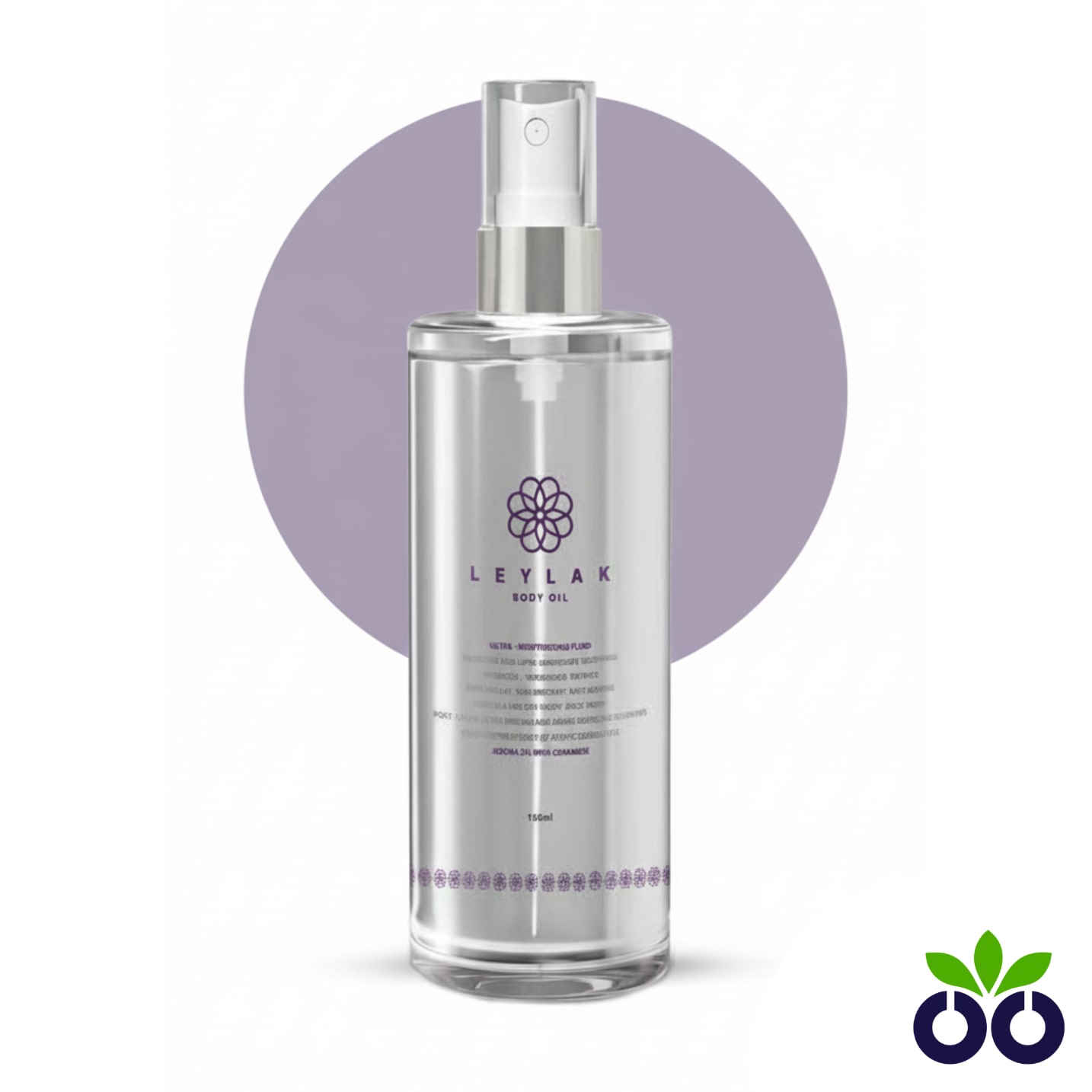 Leylak Moisturizing Body Oil, a ceramide body oil with Jojoba and Sweet Almond Oil to repair and hydrate dry skin.