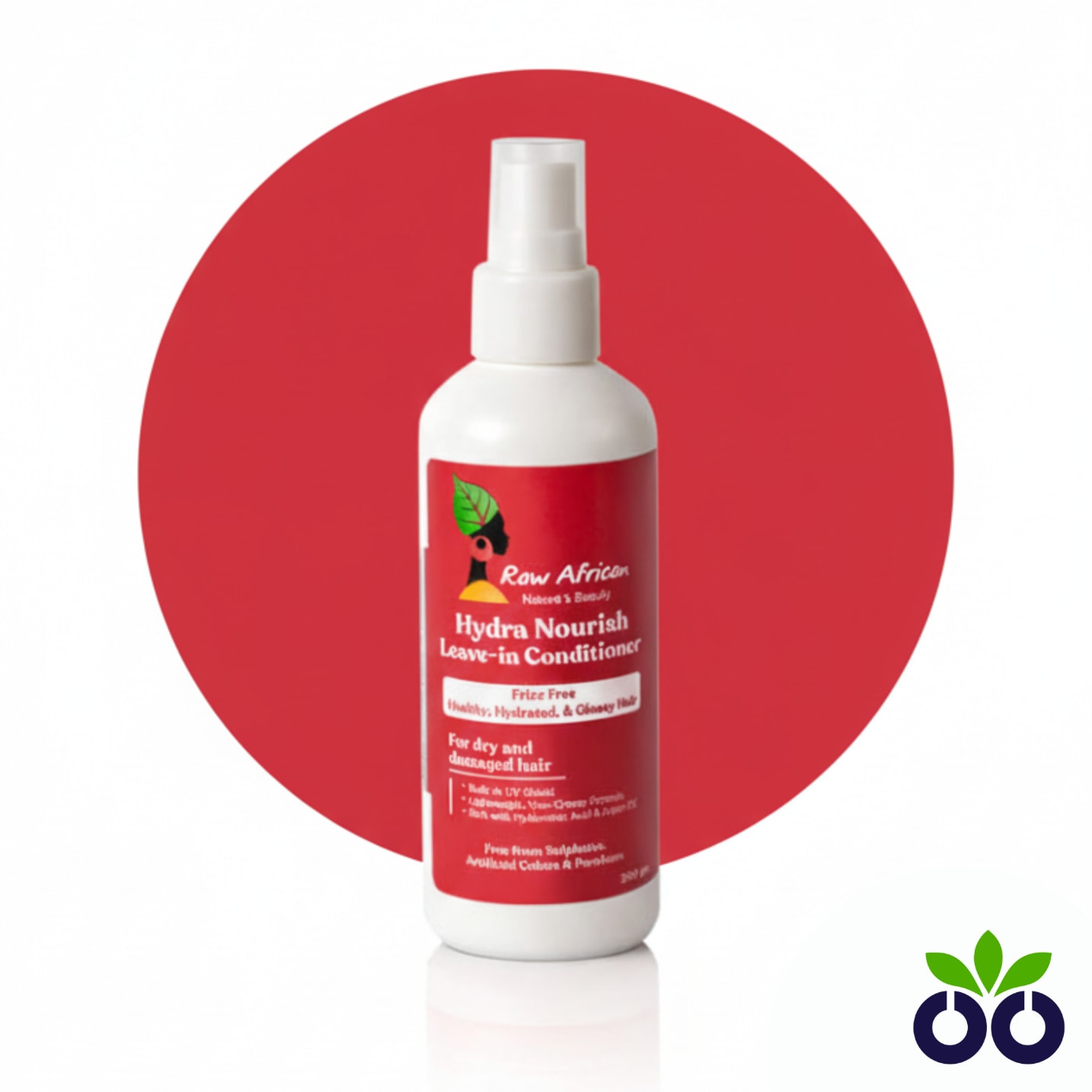 Raw African Hydra Nourish, a hyaluronic acid hair cream and leave-in conditioner with Argan Oil for hydrating frizzy hair.