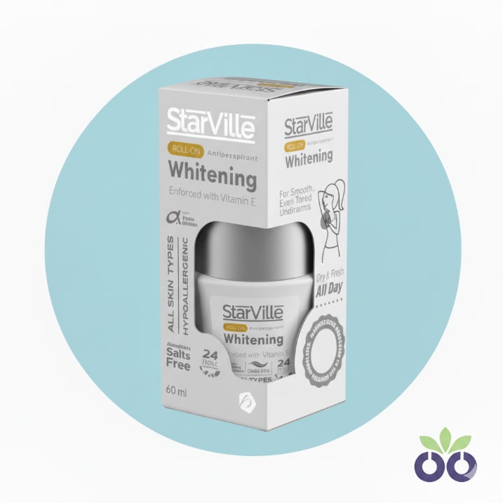 StarVille Lavender, a lavender whitening deodorant with Alpha Arbutin and a calming lavender scent.