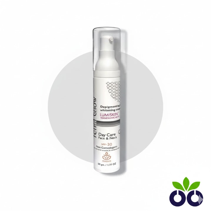 Tetra Glow Day Whitening Cream, a whitening day cream for pigmentation with Tranexamic Acid and Vitamin C.