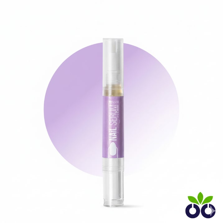 Telofill Nail Serum, a biotin-rich nail strengthening serum for repairing weak, brittle nails and dry cuticles.