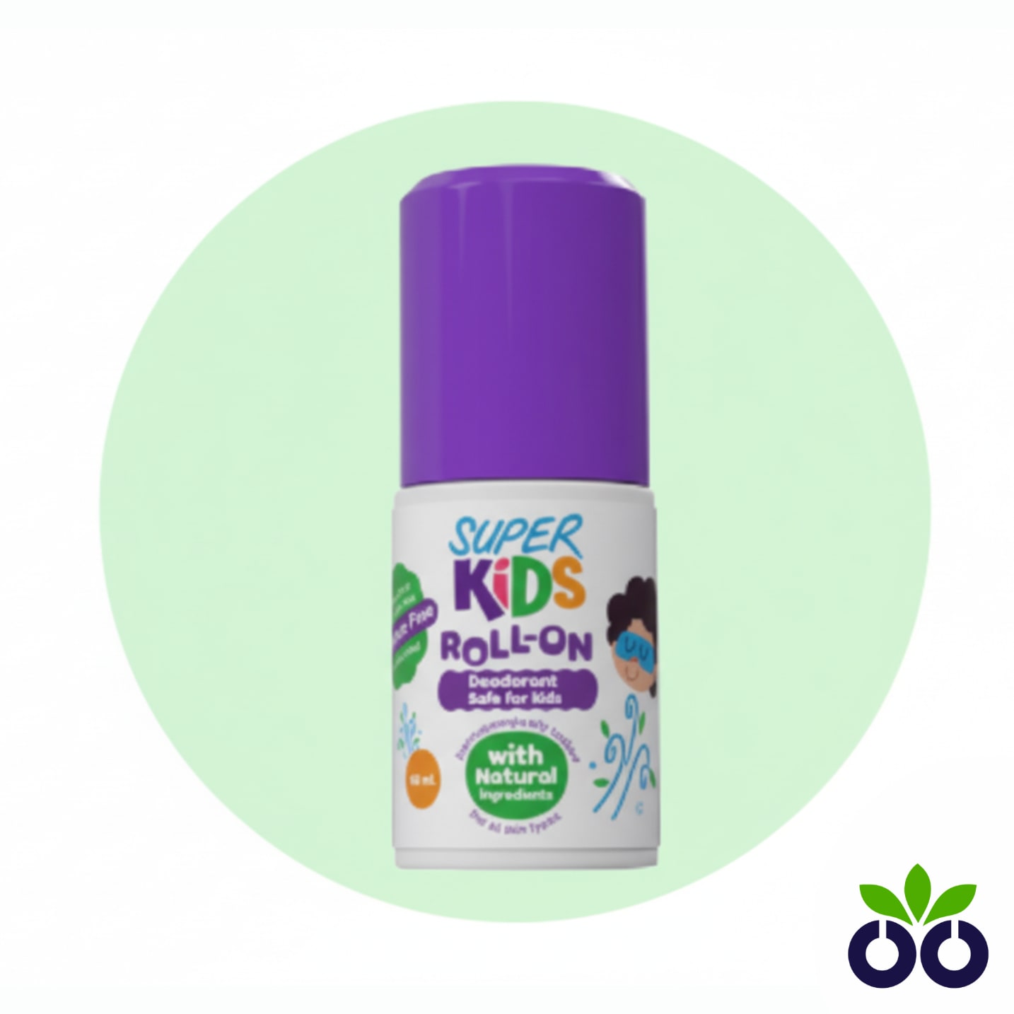 Super Kids Fragrance-Free, a 100% natural and fragrance-free deodorant for kids with sensitive skin.