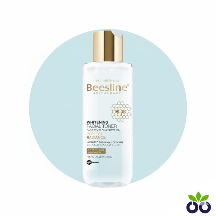 Beesline Whitening Facial Toner, a whitening toner for dark spots with Niacinamide and Lumiskin.