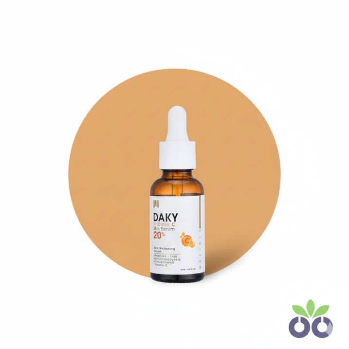 Daky Vitamin C Serum, a high-potency 20% vitamin c serum for fading dark spots and fighting sun damage.