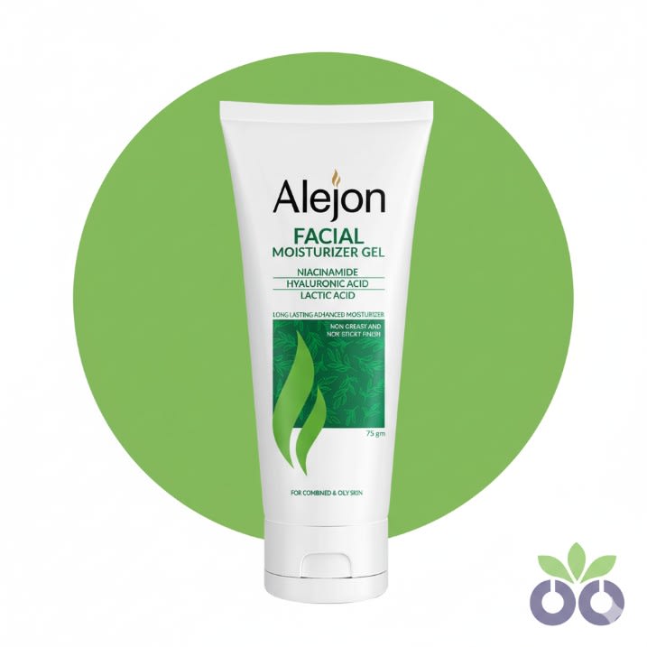 Alejon Moisturizing Gel, a lightweight hydrating gel with Hyaluronic Acid for all skin types.