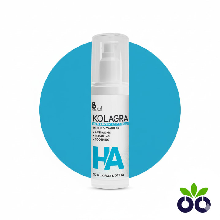 Kolagra's hydrating serum for wrinkles, a potent anti-aging formula with Retinol, Peptides, and Hyaluronic Acid.