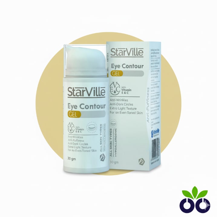 StarVille Eye Contour, an eye cream for puffiness and dark circles with Eyeliss™ and Caffeine to reduce bags.