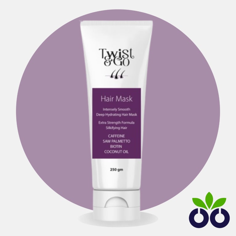 Twist & Go Hair Mask, a hair mask for damaged hair with Hydrolyzed Keratin and Argan Oil for deep repair.