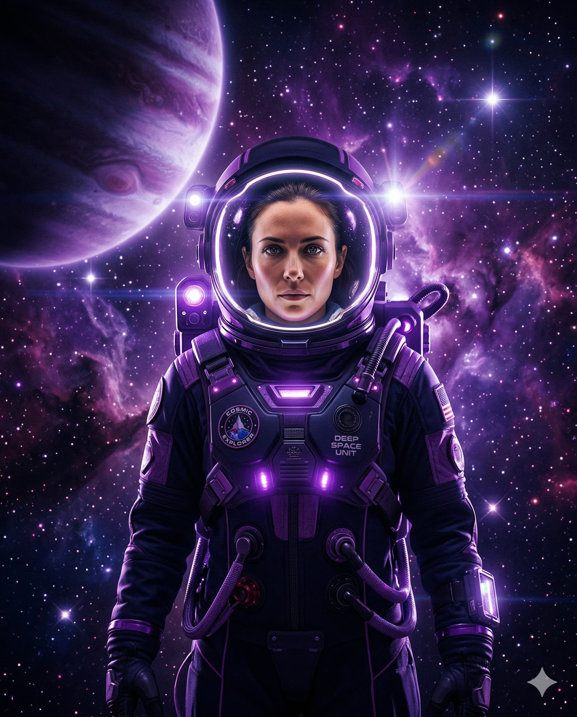 Cosmic Explorer AI Portrait