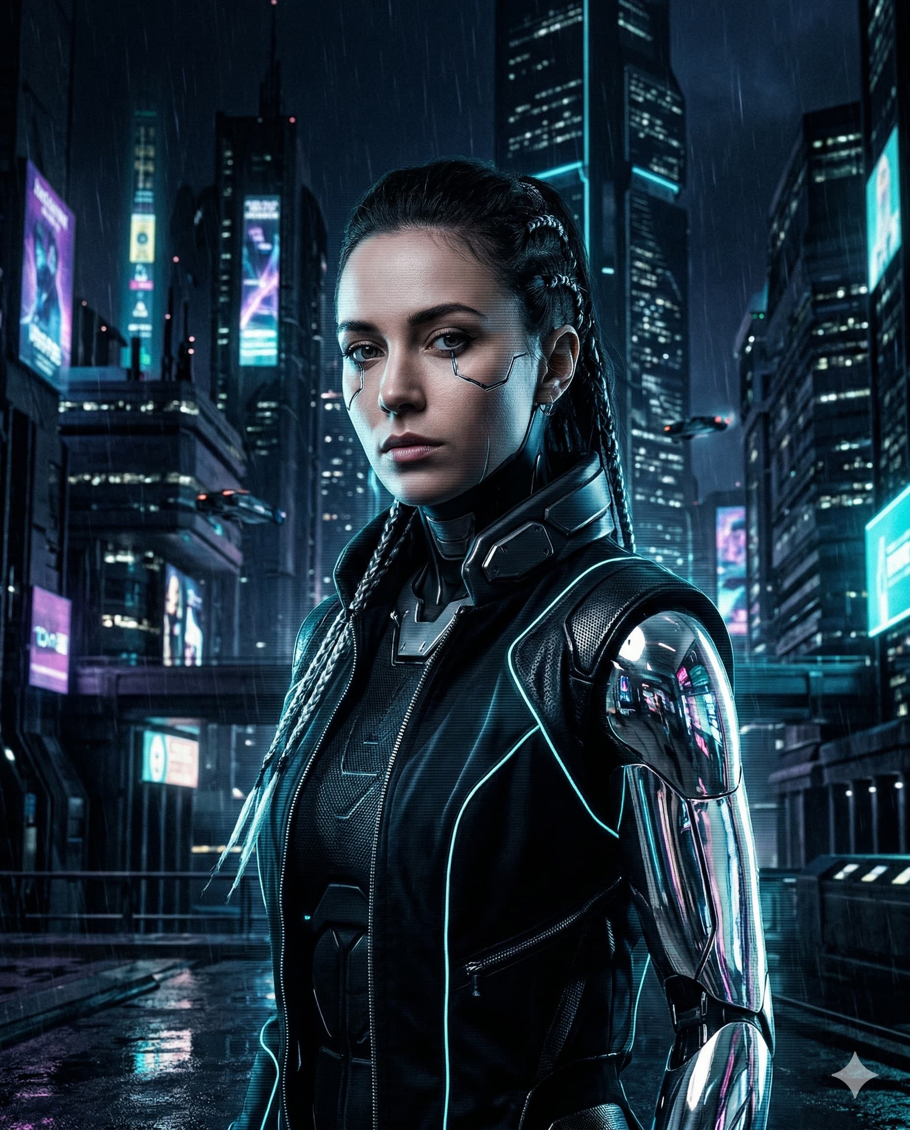 Chrome Future AI Portrait