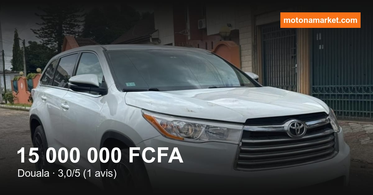 2015 Toyota Highlander à Douala
