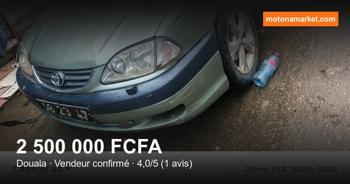 2002 Toyota Avensis à Douala
