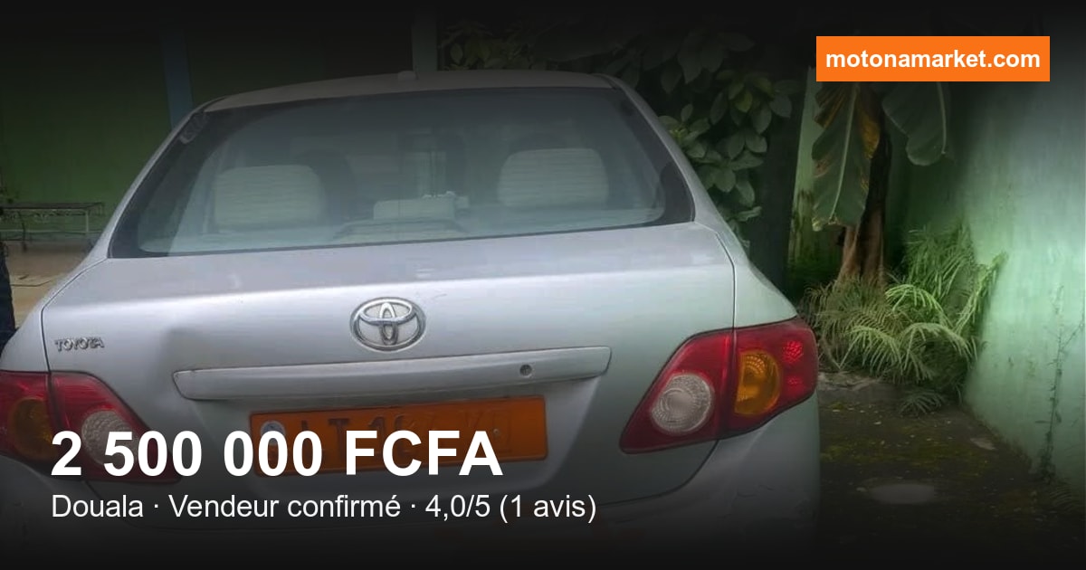 20011 Toyota Corolla à Douala