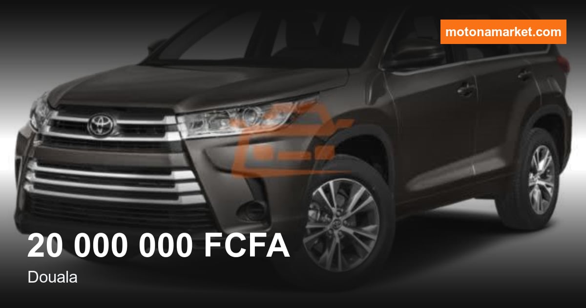 2019 Toyota Highlander à Douala