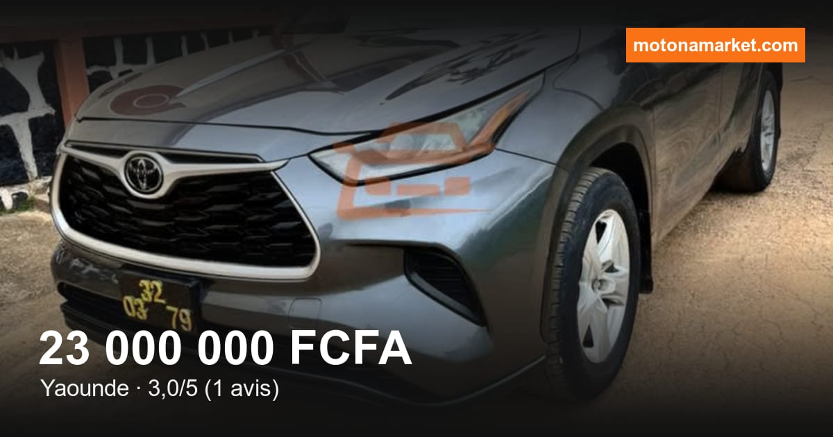 2023 Toyota Highlander à Yaounde