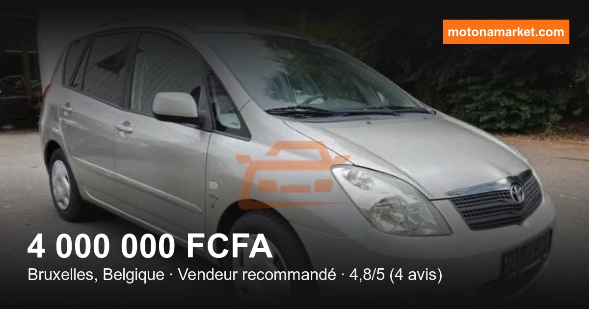 2003 Toyota Corolla Verso à Bruxelles, Belgique