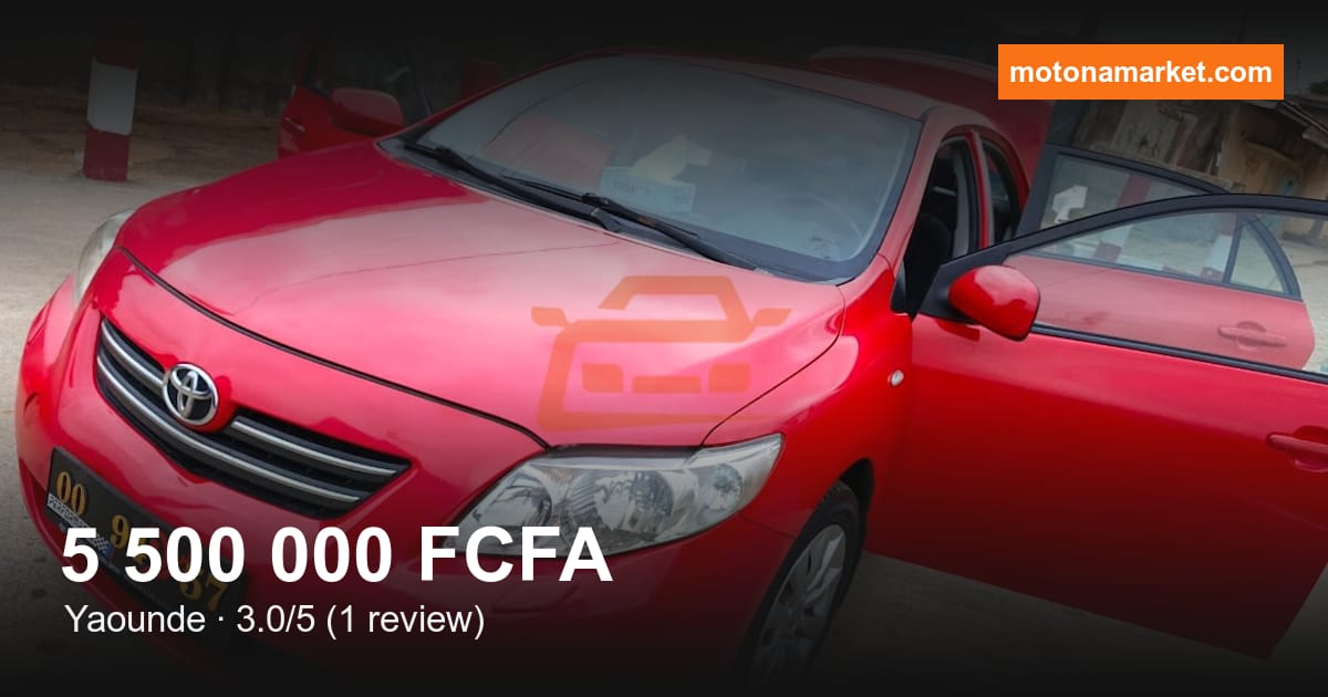 2012 Toyota Corolla à Yaounde
