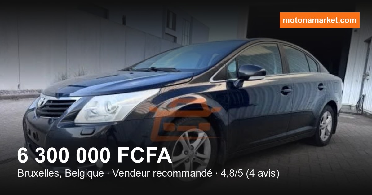 2009 Toyota Avensis à Bruxelles, Belgique